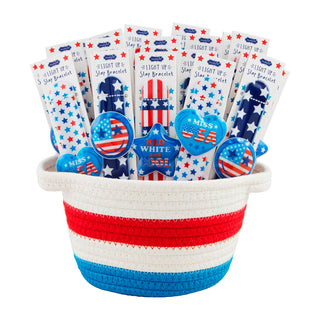 LED Patriotic Slap Bracelets - Mud Pie