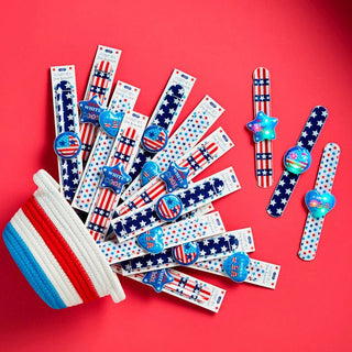 LED Patriotic Slap Bracelets - Mud Pie-Toys-Simply Blessed Children's Boutique
