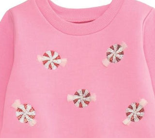 Mud Pie Peppermint Candy Sweatshirt & Legging Set-Girls Outfit Sets-Simply Blessed Children's Boutique