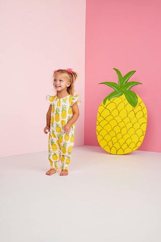 Mud Pie Baby Girl Pineapple Longall-Misc.-Simply Blessed Children's Boutique