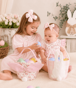 Pink Gingham Easter Basket-Home/Gift-Simply Blessed Children's Boutique