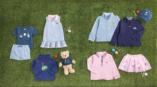 Mud Pie Girls' Pink Golf Quarter Zip Sweatshirt-Girls Sweatshirt/Pullover-Simply Blessed Children's Boutique