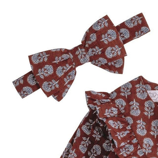 Mud Pie Rust Floral Bubble & Headband Set - Simply Blessed Children's Boutique