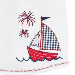 Boy's Sailboat Short Set - Mud Pie-Boys Outfit Sets-Simply Blessed Children's Boutique