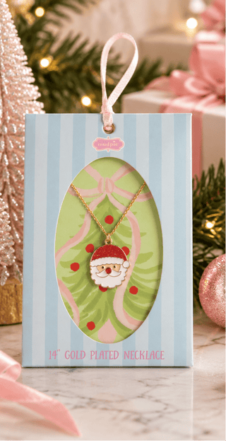 Mud Pie Girls Christmas Santa Necklace-Girls Necklace-Simply Blessed Children's Boutique