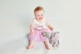 Glitter Flutter Sleeve Tees - Mud Pie-Girls Short Sleeve Shirts-Simply Blessed Children's Boutique