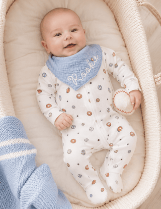 Rookie Sports Sleeper and Bib Set - Mud Pie-Infants-Simply Blessed Children's Boutique