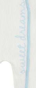 Sweet Dreams Sleeper with Blue Trim-Infants-Simply Blessed Children's Boutique