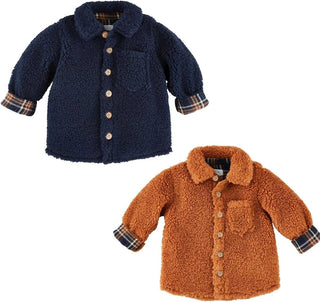 Navy Sherpa Jacket - Mud Pie-Misc.-Simply Blessed Children's Boutique
