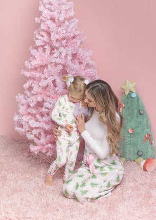Mud Pie Girls Nutcracker Christmas Tree Bow and Ballerina Pajama Set-Girls Sleepwear-Simply Blessed Children's Boutique