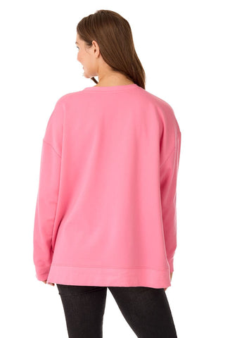 Mud Pie Womens Holiday Bow Sparkle Sweatshirt-Women's Sweatshirt/Pullover-Simply Blessed Children's Boutique