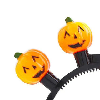 Mud Pie Pumpkin Light Up Headband-Hair Accessories-Simply Blessed Children's Boutique