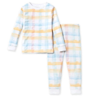Pastel Multi Buffalo Check Organic Cotton Pajamas - Infant & Toddler-Girls Sleepwear-Simply Blessed Children's Boutique