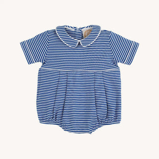 Pima Bradford Bubble – Rockefeller Royal Stripe/Worth Avenue White-Infants-Simply Blessed Children's Boutique
