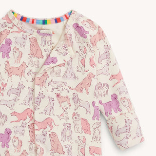 Pink Paw-ty Convertible Coverall – Magnetic Me-Infants-Simply Blessed Children's Boutique
