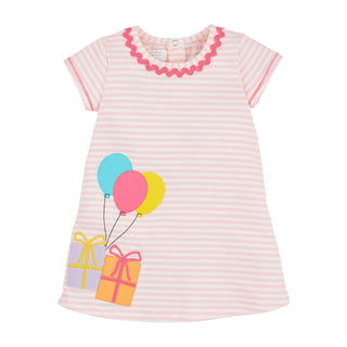 Pink T-Shirt Birthday Dress-Girls Dresses-Simply Blessed Children's Boutique