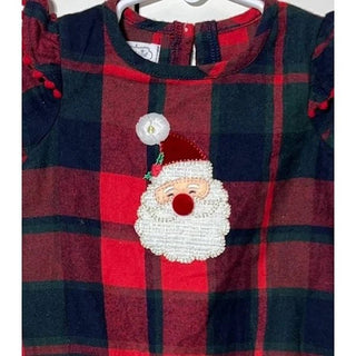 Plaid Santa Baby Bodysuit-Misc.-Simply Blessed Children's Boutique