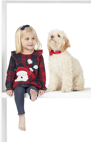 Plaid Santa Tunic & Legging Set-Misc.-Simply Blessed Children's Boutique