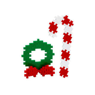 Plus Plus Holiday Candy Cane & Wreath-Toys-Simply Blessed Children's Boutique