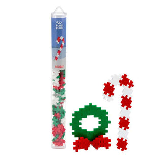 Plus Plus Holiday Candy Cane & Wreath-Toys-Simply Blessed Children's Boutique