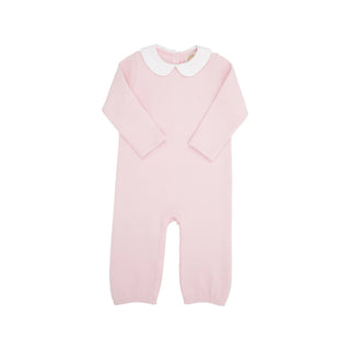 Poppy Dell Playsuit (Quilted) - Palm Beach Pink with Worth Avenue White-Infants-Simply Blessed Children's Boutique