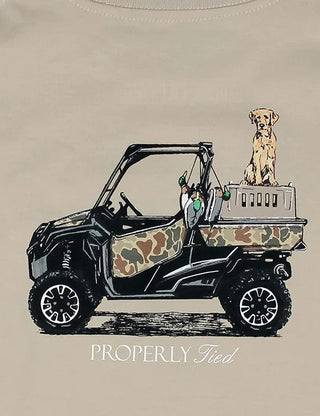 Properly Tied Boys Long Sleeve Trail Tradition Shirt in Linen-Boys Long Sleeve Shirts-Simply Blessed Children's Boutique