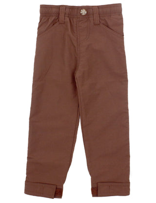 Properly Tied Boys Mallard Pant with Adjustable Cuffs in Bark Brown-Boys Pants-Simply Blessed Children's Boutique