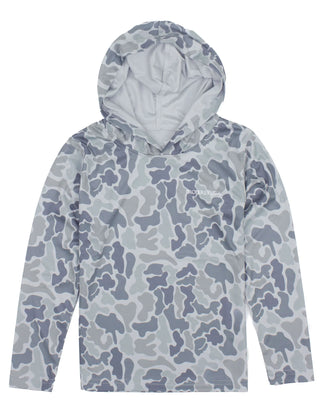 Properly Tied Boys Sportsman Performance Hoodie in Polar Camo-Boys Sweatshirt/Pullover-Simply Blessed Children's Boutique