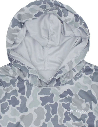 Properly Tied Boys Sportsman Performance Hoodie in Polar Camo-Boys Sweatshirt/Pullover-Simply Blessed Children's Boutique