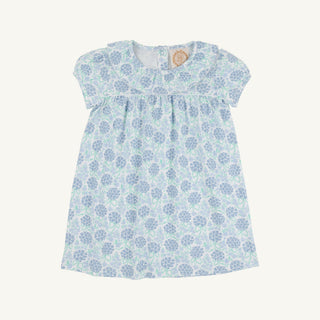 Ramona Ruffle Dress – Handful of Hydrangeas/Worth Ave White | The Beaufort Bonnet Company-Girls Dresses-Simply Blessed Children's Boutique