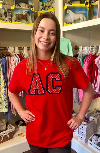 Red Anderson County Bearcat T-Shirt - Toddler & Adult Sizes-Women's Graphic Tees-Simply Blessed Children's Boutique