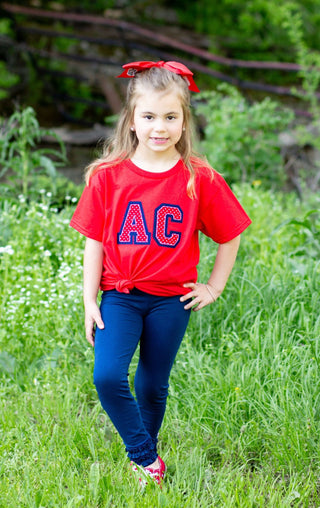 Red Anderson County Bearcat T-Shirt - Toddler & Adult Sizes-Women's Graphic Tees-Simply Blessed Children's Boutique