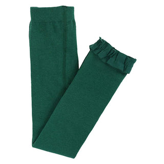 Evergreen Footless Ruffle Tights - Ruffle Butts-Girls Leggings/Bottoms-Simply Blessed Children's Boutique
