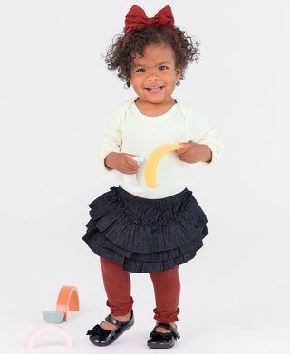 Rosewood Footless Ruffle Tights - Ruffle Butts-Girls Leggings/Bottoms-Simply Blessed Children's Boutique