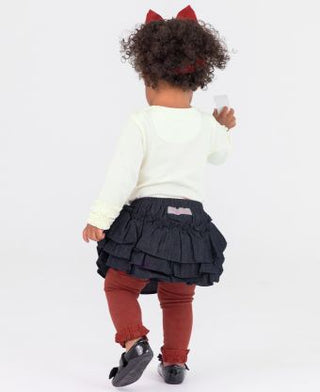 Rosewood Footless Ruffle Tights - Ruffle Butts-Girls Leggings/Bottoms-Simply Blessed Children's Boutique