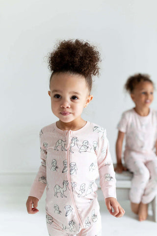 Ruth & Naomi Convertible Sleeper - Holy Pals-Girls Sleepwear-Simply Blessed Children's Boutique