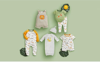 Safari Waffle Knit Shortall - Mud Pie-Infants-Simply Blessed Children's Boutique