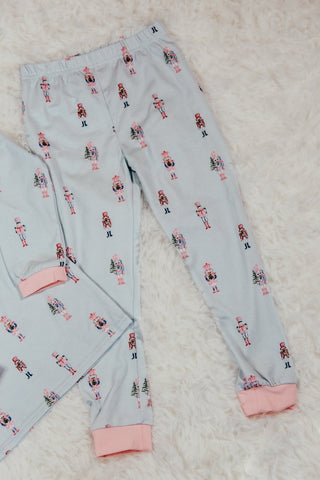 Sage and Lilly Girls Nutcracker Ruffle Top Pajama Set-Girls Sleepwear-Simply Blessed Children's Boutique