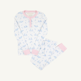 Sara Jane’s Sweet Dreams Set: Bunny Print Pajamas by The Beaufort Bonnet Company-Girls Sleepwear-Simply Blessed Children's Boutique