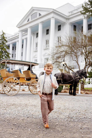 Sheffield Pants (Twill) - Gray Bay Brown/Keeneland Khaki from The Beaufort Bonnet Company-Misc.-Simply Blessed Children's Boutique