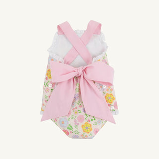 Sisi Sunsuit (Broadcloth) – Boca Grande Begonia/Hamptons Hot Pink Pique Stripe | The Beaufort Bonnet Company-Infants-Simply Blessed Children's Boutique