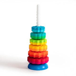 SpinAgain by Fat Brain Toys – Stacking & Spinning Sensory STEM Toy for Toddlers-Toys-Simply Blessed Children's Boutique