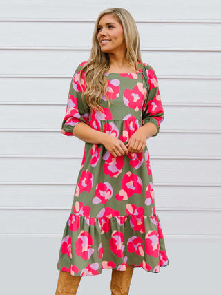 Spot On Olive Taylor Dress-Misc.-Simply Blessed Children's Boutique