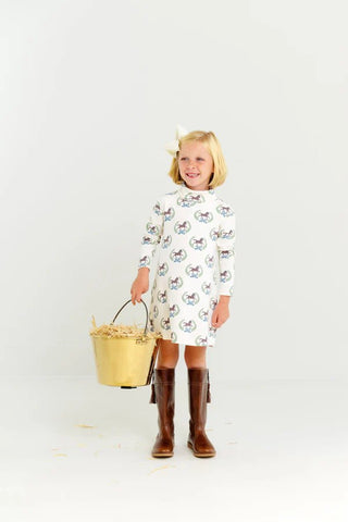 Tatum’s Turtleneck Dress – Highland Horses by The Beaufort Bonnet Company-Misc.-Simply Blessed Children's Boutique