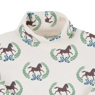 Tatum’s Turtleneck Dress – Highland Horses by The Beaufort Bonnet Company-Misc.-Simply Blessed Children's Boutique