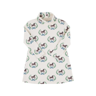 Tatum’s Turtleneck Dress – Highland Horses by The Beaufort Bonnet Company-Misc.-Simply Blessed Children's Boutique
