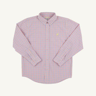 The Beaufort Bonnet Company Boys Dean’s List Dress Shirt – Woodstock Park Plaid-Boys Long Sleeve Shirts-Simply Blessed Children's Boutique