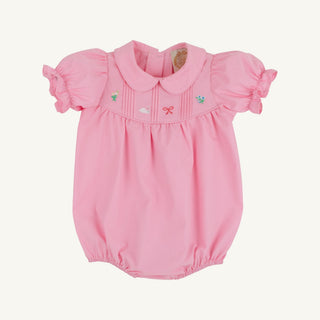 The Beaufort Bonnet Company Holly Bea Bubble – Pink Bunny & Bows Easter Outfit-Girls One-Piece-Simply Blessed Children's Boutique
