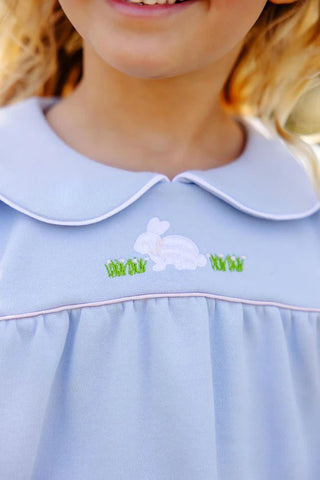 The Beaufort Bonnet Company Holly Day Dress - Beale Street Blue Bunny Easter Dress-Girls Dresses-Simply Blessed Children's Boutique