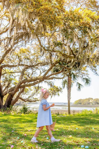 The Beaufort Bonnet Company Holly Day Dress - Beale Street Blue Bunny Easter Dress-Girls Dresses-Simply Blessed Children's Boutique